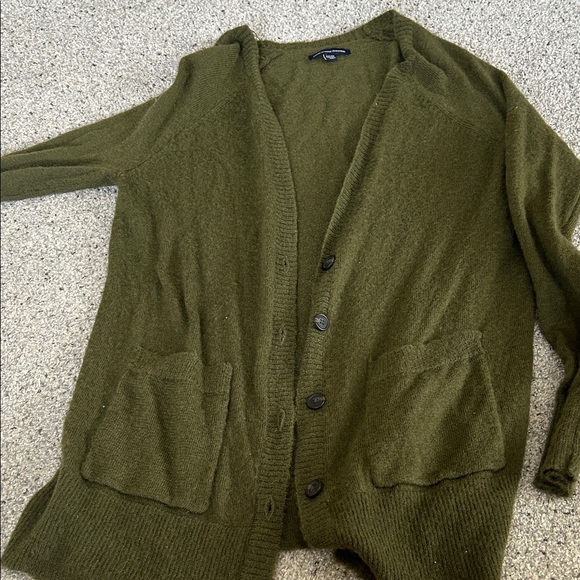 American Eagle  Green Cardigan Sweater - Picture 1 of 4